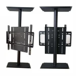 wooden tv cabinet partition designs 360 degree rotating LCD TV stand  metal TV bracket mount