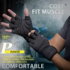 Workout Sport Gloves Lightweight Breathable Gym Gloves Exercise Gloves Weight Lifting Curved Open Back Training Cycling Climbing