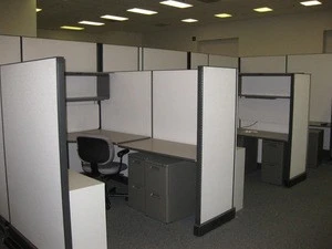 workstation call center furniture office partition tempered laminated wall