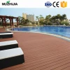 WPC waterproof engineered laminated wood flooring/wood plastic composite outdoor decking covering for park/swimming pool