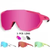 X-TIGER Polarized Women Outdoor Sports With 3 Lens Cycling Sun Glasses Bicycle Goggles Men