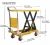 Xilin 1100lbs work platform manlift  hand Manual Hydraulic Single Scissor Lift Table