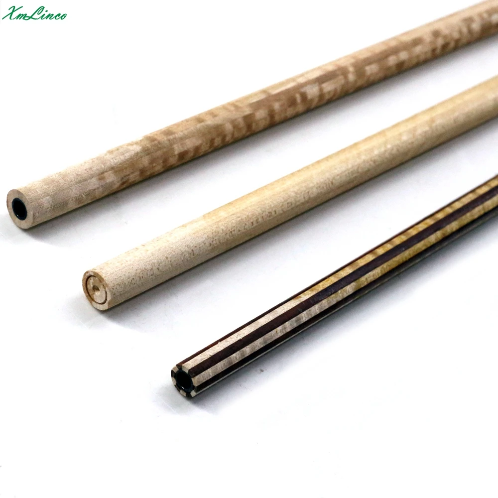 Xmlinco professional new style 12pcs laminated shaft with carbon core for handmade inlay carom cue pool stick billiard cue