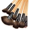 yaeshii 32pcs Black Professional Cosmetics Eyebrow Shadow Makeup Brush Set Powder Foundation Pinceaux Tool Kit