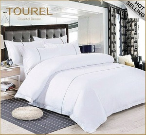 Yangzhou Hotel Supplies Wholesale Hotel Collection Sheet Sets/Dubai Hotel Bed Set Duvet Cover/white Stripe Hotel Bedding Sets