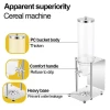 YITIAN Hot Selling Hotel Food Dispenser Storage Cereals Food Grade PC Tube With Stainless Steel Cereal Dispenser