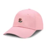 youth children unstructured simple logo embroidery metal closure baseball cap