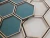 Import Zinc Coated Wall Mosaic Latest Design Galvanized Hexagonal Glass Mosaic 3D Decorative Tiles from China