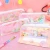 Import Zogift new cartoon kids kawaii unicorn stationery items personalized clear laser pvc glitter sequin pencil case storage bag from China