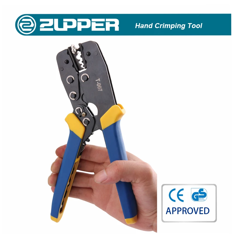 Zupper T-007 Ratcheting Electrical Wire Terminal Crimper