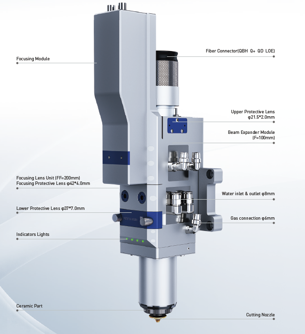 Buy Fiber Laser Cutting Head For Metal Cutting Machine from Shenzhen ...