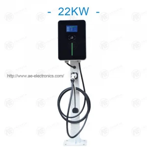 AC 3-phase 22KW Car Charger Wall Mounted Commercial Home EV Charger