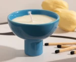High appearance level ceramic candle cup mini funnel scented candle