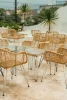 Indonesian Rattan Dining Chair for Indoor and Outdoor Use