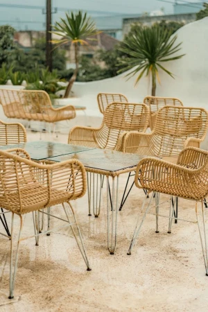 Indonesian Rattan Dining Chair for Indoor and Outdoor Use