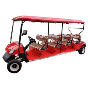 4+1 Row 10 Passengers Electric Golf Cart for Golf Club 72V Golf Cart