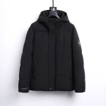 Black down jacket with over 100 grams of 90% white duck down, exceptionally warm