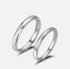 Simple Couples ring with zirconium open for men and women