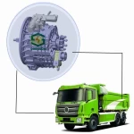 Goevnow OEM 350Nm 12000rpm transmission shift gearbox ev kit for 3-5T electric truck SUV van wagon