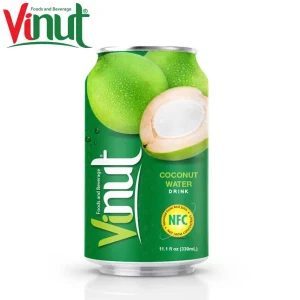 Free Sample 330ml VINUT Original Taste Coconut water Juice Factory Customized packaging Healthy tropical