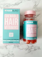 Hairburst Heart Hair Vitamins 60 Chewables 1 Month Supply.