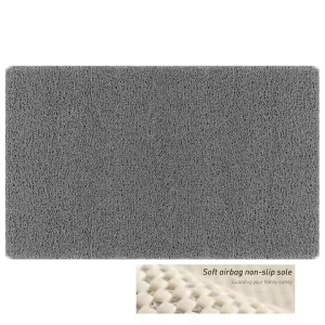 Bathroom mat PVC shower rug hot selling bath mat with anti slip backing