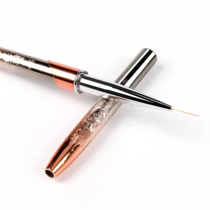 2024 Hot selling Brown Brush Pen Wholesale High Quality Kolinsky Hair Nail Art Brush