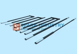 3 Phase SiC Rod Heating Element For Glass Furnace 1550C