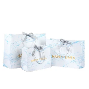 High quanity paper bags with Ribbon handle