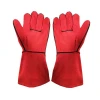 Factory price gloves soft labor heat resistant safety protection weld leather gloves