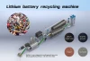 Lithium ion battery recycling machine