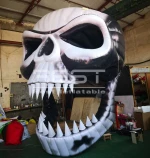 Hot selling High Quality Black Halloween Event decoration Giant inflatable skull head
