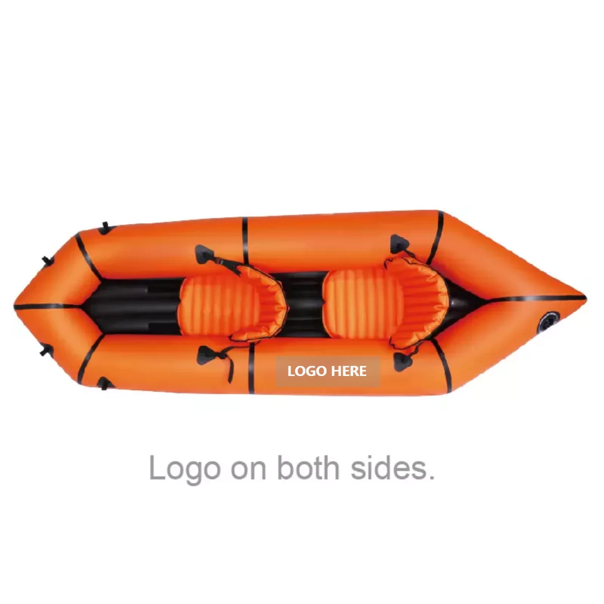 Customized number 1 sale light weight TPU 2-Person inflatable packraft/ bike raft paddle kayak