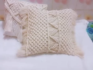 Macrame cushion cover and Plant hanger