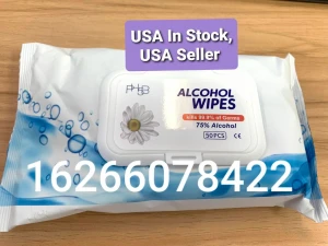 USA IN STOCK Alcohol Wipes 75% Disinfectant