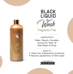Black liquid soap
