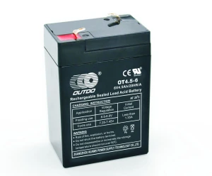 OUTDO 6V4.5Ah Rechargeable Sealed Lead Acid Industrial Battery OT4.5-6