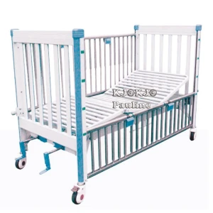 Safey Child Bed Medical Furniture Two Shake Protect Rail IV Pole Bed