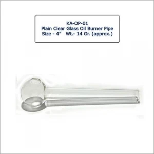 Plain Glass Oil Burner Pipe