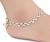 Import AanyaCentric White Metal Anklet Ankle Bracelet Indian Traditional Ethnic Fancy Payal for Women and Girls from India