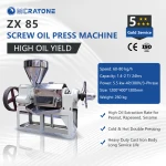 Automatic Screw Oil Press Machine / Cooking Seed Oil Extractor For Peanut Sunflower Soybean Palm