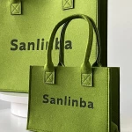 Custom felt tote bag Women's shopping bag Simple Gift Home tote bag Thickened felt bag
