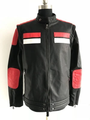 Mens faux leather jacket