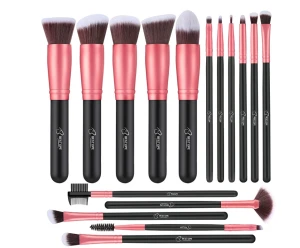 Makeup Brushes 16 PCs Makeup Brush Set Premium Synthetic Foundation Brush Blending Face Powder Blush