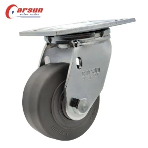 TPR Thermoplastic Rubber Heavy Duty Caster Wheels factory workshop workbench caster wheel