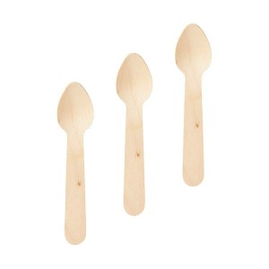 Wholesale 110 mm Natural Disposable Wooden Spoon