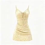 Women's Yellow Floral Slip Dress