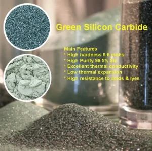 High Purity Green Silicon Carbide Powder / Micro-powder / Green SiC Granulation Powder