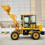1 ton mini wheel loader with grapple grass fork quick hitch for sale