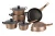 Import 10 pcs non stick die casting cookware set from China